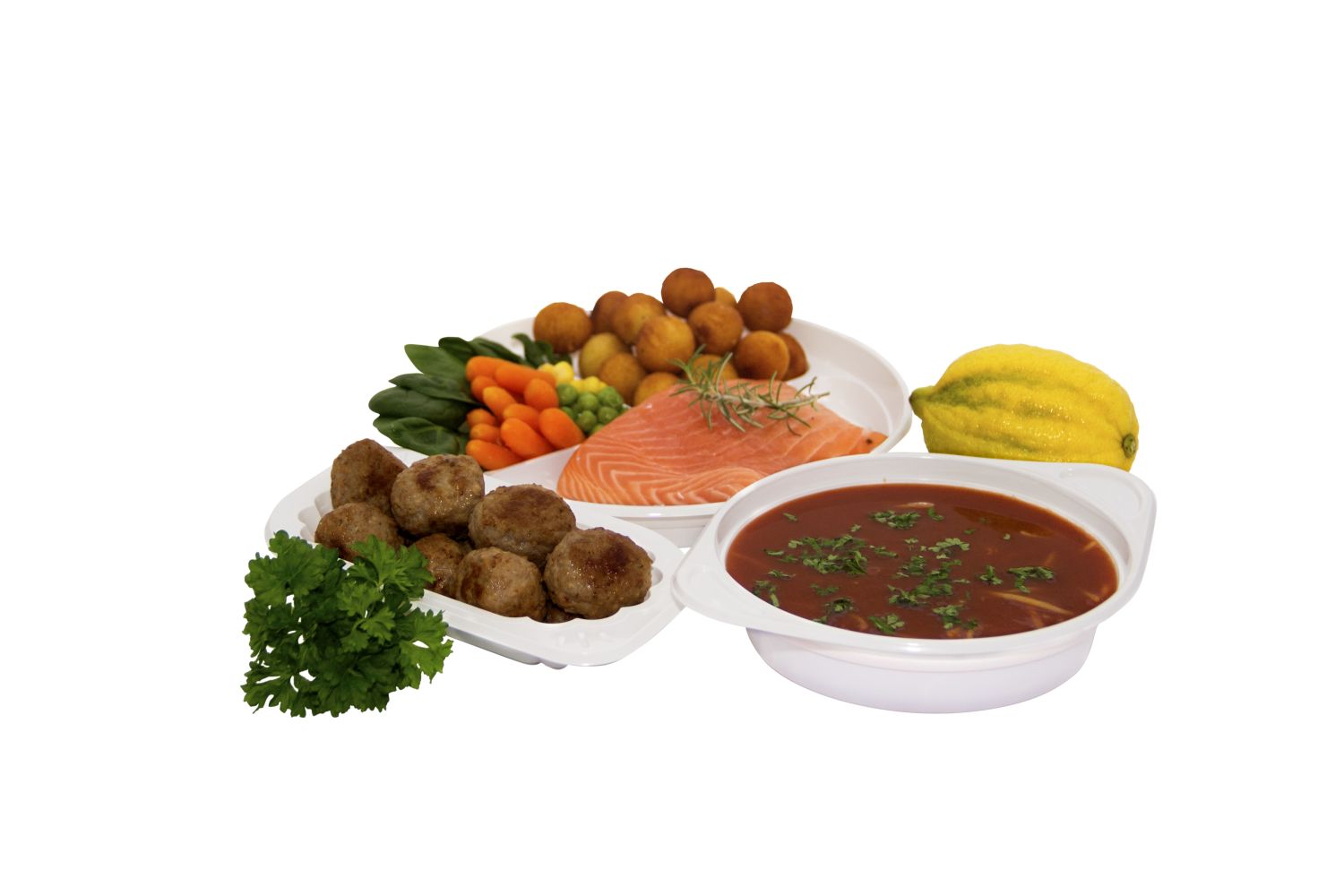 Schale (PP) mit Ohren weiß 500ml - 100 Stück