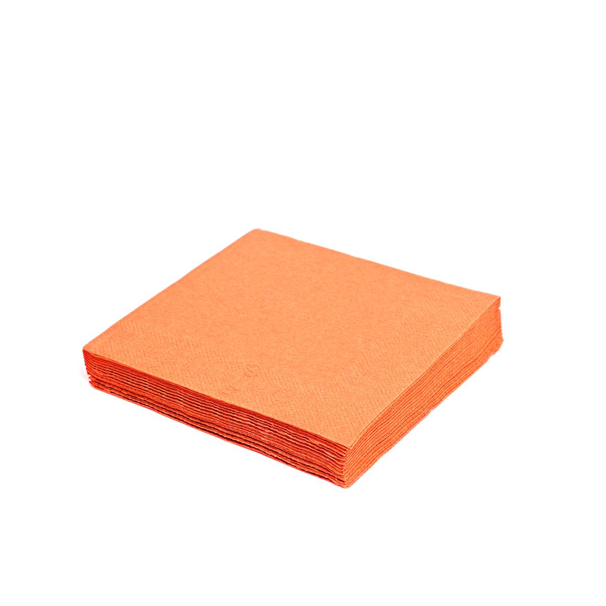 Serviette 2-lagig orange 33 x 33 cm - 50 Stück