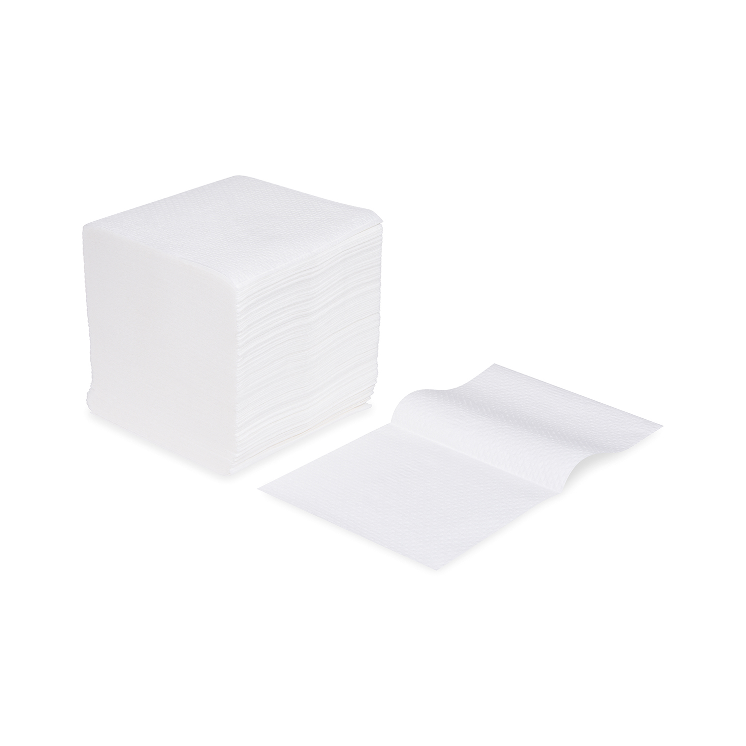 10000x Falt-Toilettenpapier (Tissue) 2-lagig weiß 22 x 11 cm