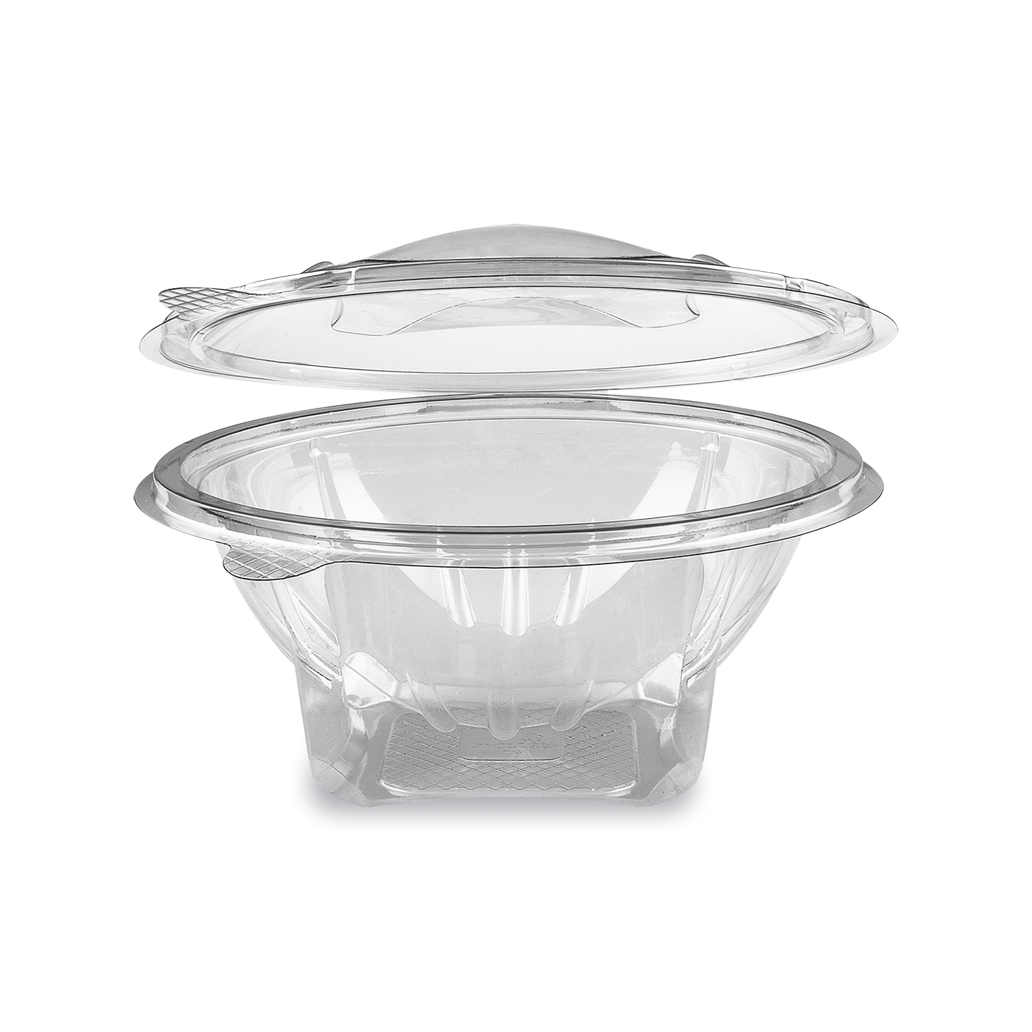 Rundbecher (rPET) mit Deckel klar 750ml - 50 Stück