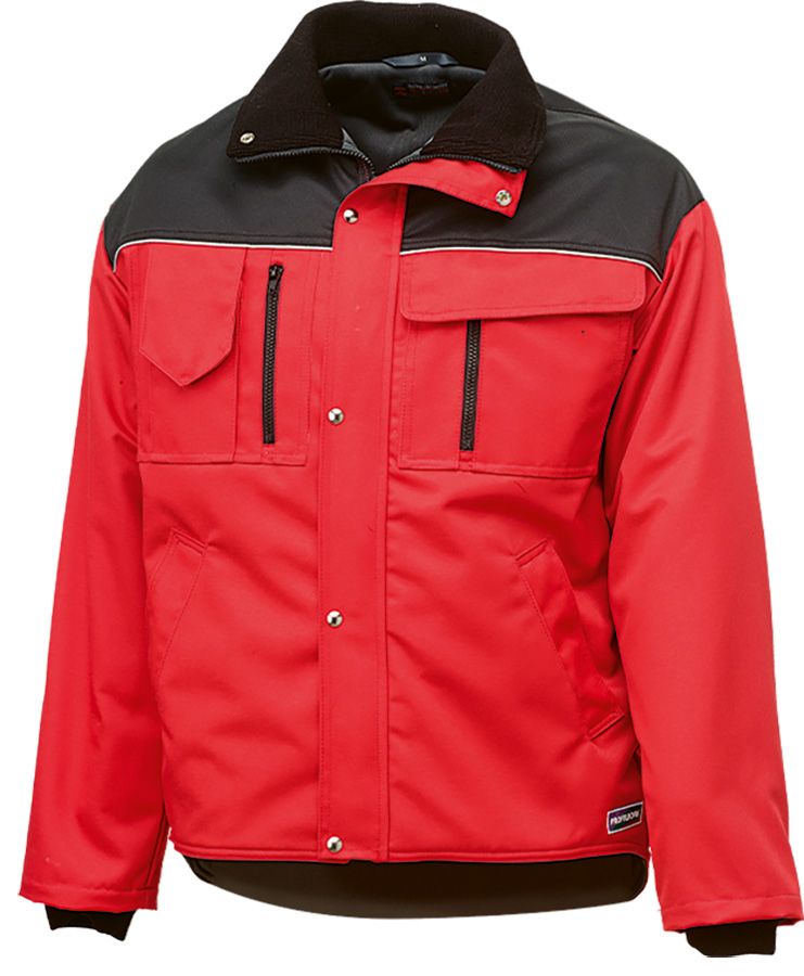 Winterjacke TREKKER INVERNO, rot/schwarz - Grösse M