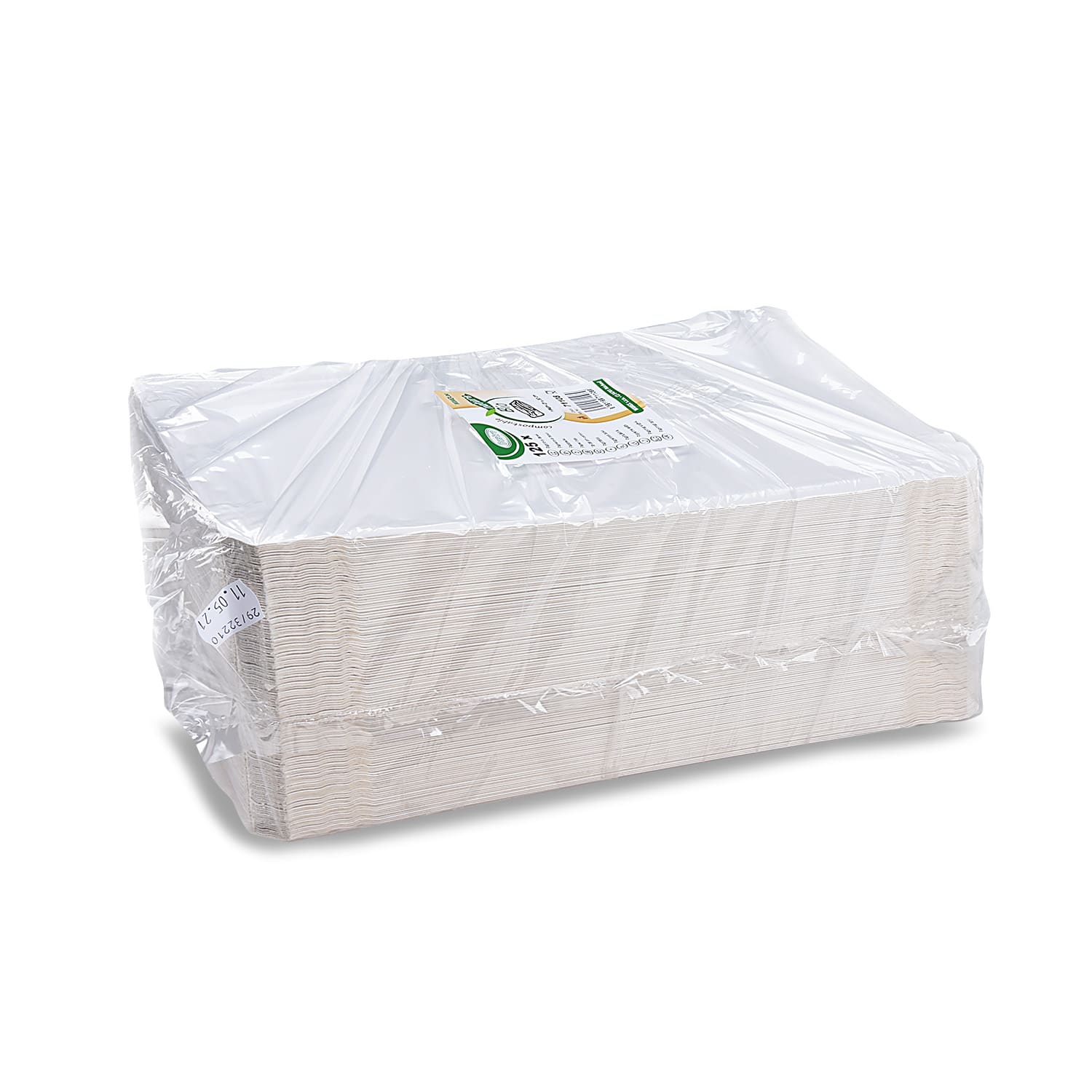 Pappteller weiß 21 x 30 cm - 125 Stück