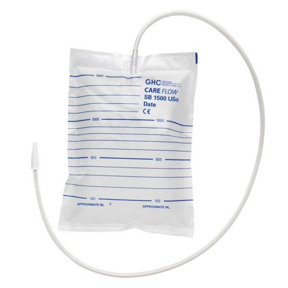 CARE FLOW Urinbeutel UB2000US, 2000ml, Länge 90 cm, nicht steril 150 Stück
