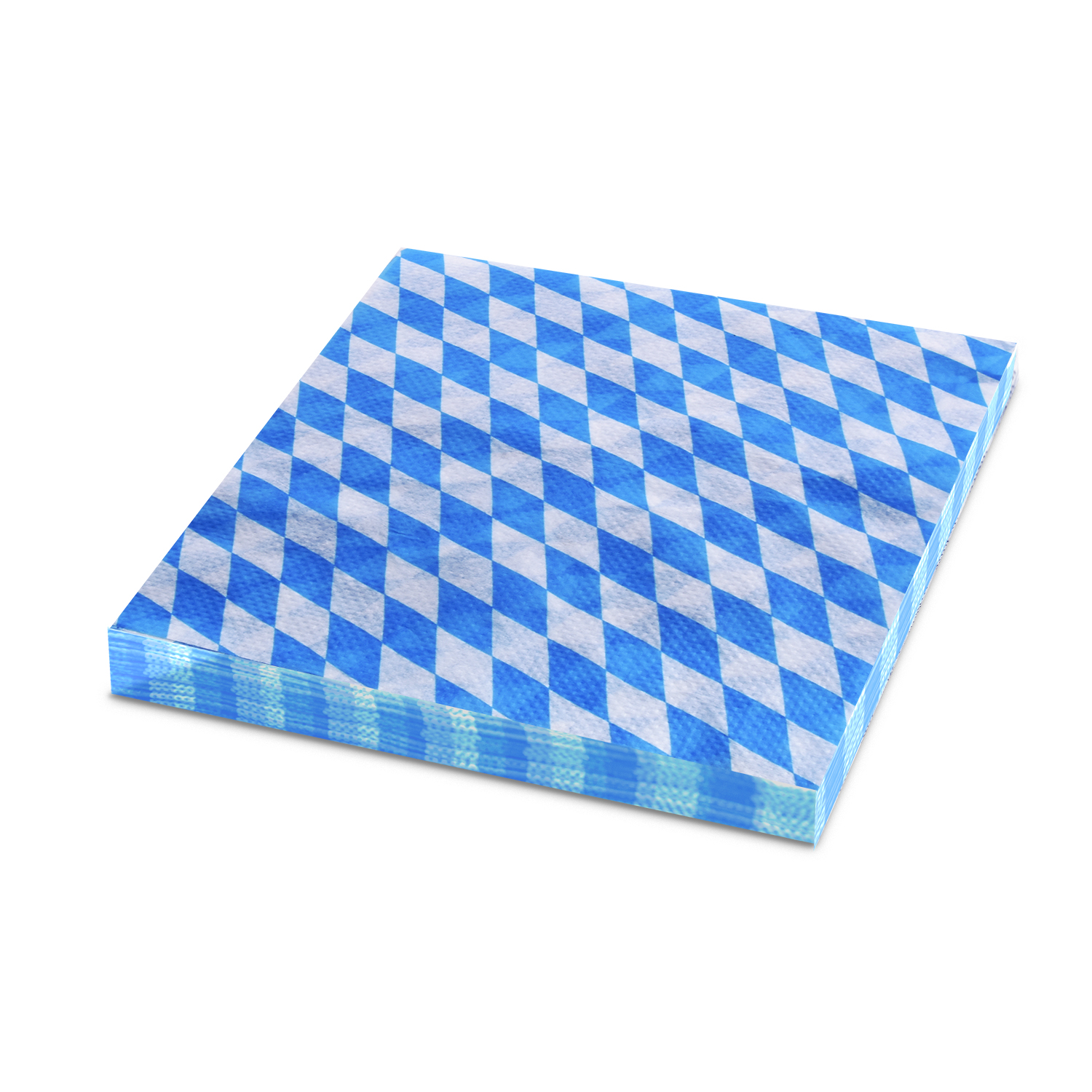 Serviette 1-lagig Bayern blau 33 x 33 cm - 100 Stück