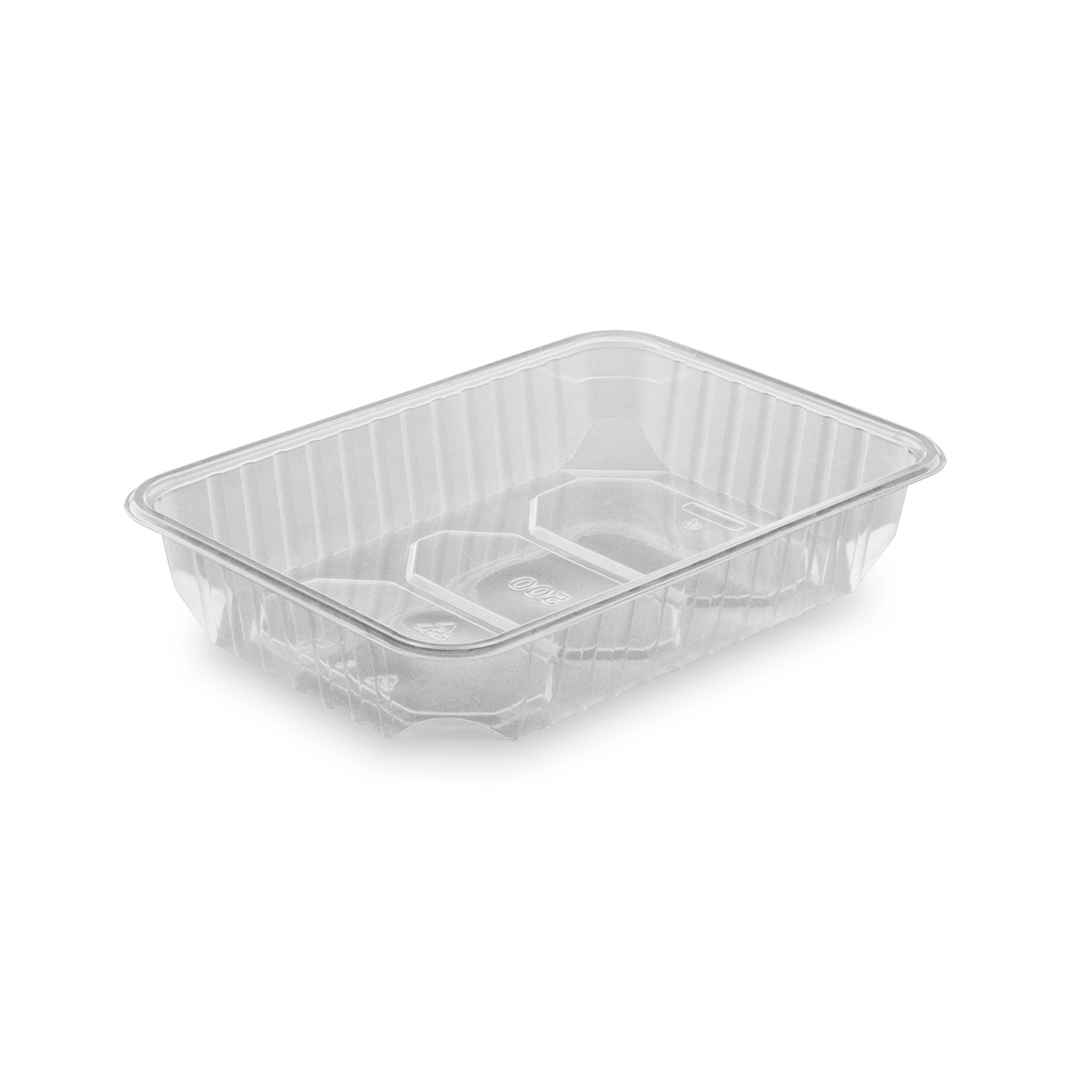 Rechteckschale (PP) klar 186 x 133 mm 500ml - 50 Stück