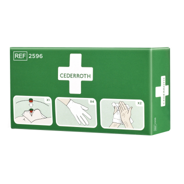 CEDERROTH Erste-Hilfe-Schutzpaket, 3-teilig