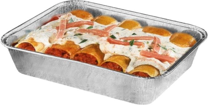 Menü-Schale (ALU) ungeteilt 227 x 177 x 39 mm 1155ml - 100 Stück