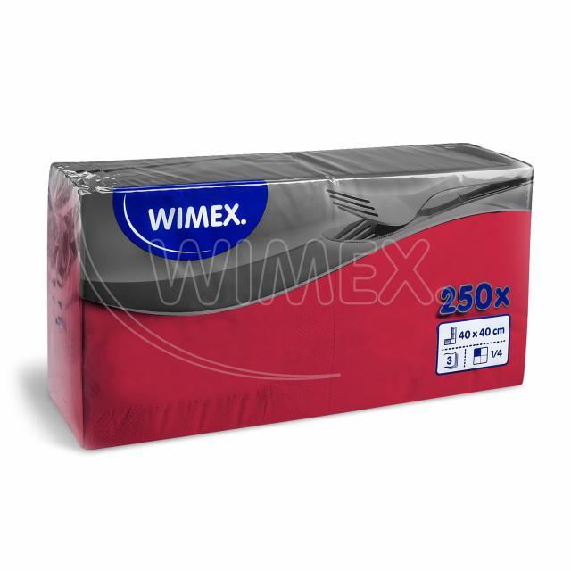Rote Serviette aus PAP FSC Mix für Buffet und Service, 40 x 40 cm, Packung mit 250 Stück
