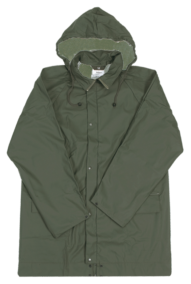 Leichte Regenschutzjacke SIOEN FLEXOTHANE BIELEFELD, olivgrün