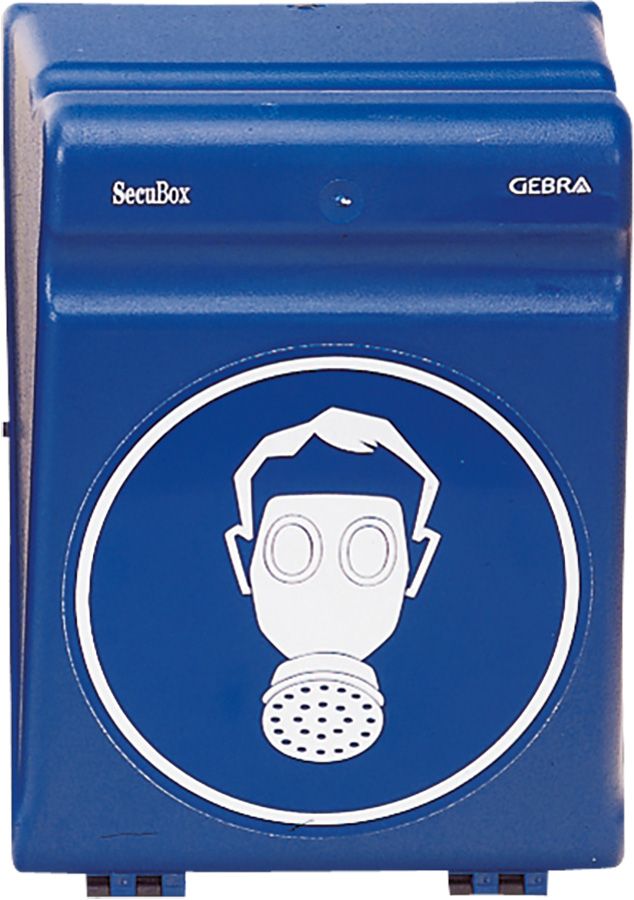Aufbewahrungsbox GEBRA SECUBOX MAXI, Symbol Atemschutz