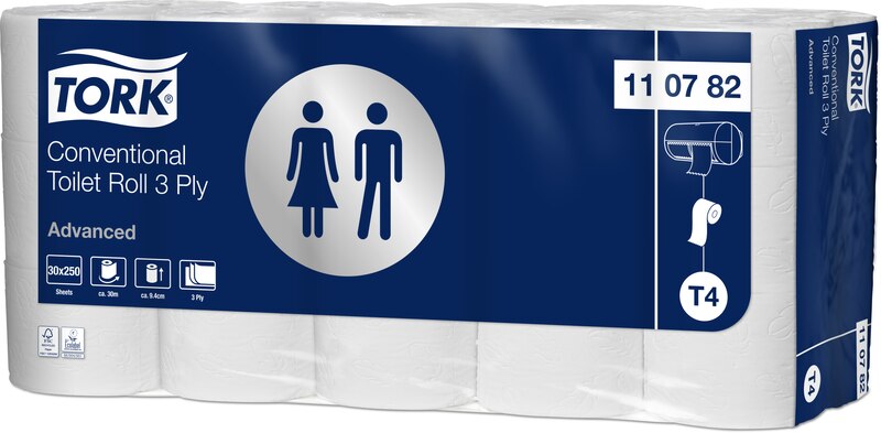 TORK-110782 Kleinrollen Toilettenpapier – 3-lagig - T4
