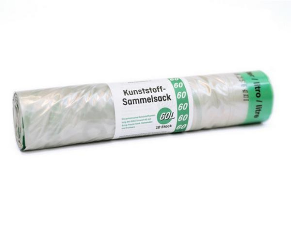 Sammelsäcke 60l Bring Plastic back Kanton Bern 10 Säcke pro Rolle 25 Rollen