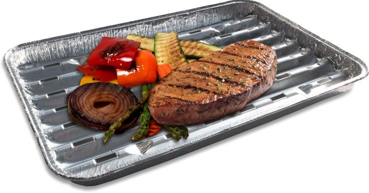 Schale (ALU) eckig 203 x 135 x 40 mm 800ml für Pasta - 100 Stück