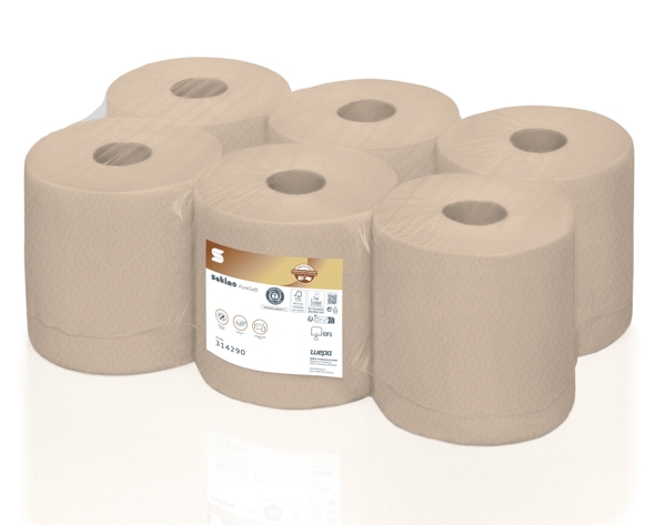 Satino PureSoft Papierwischtücher Midi - CF1 System 6 Rollen