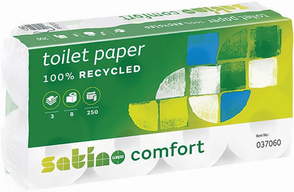 Toilettenpapier 250 Coupons, 8 Rollen WEPA 37060