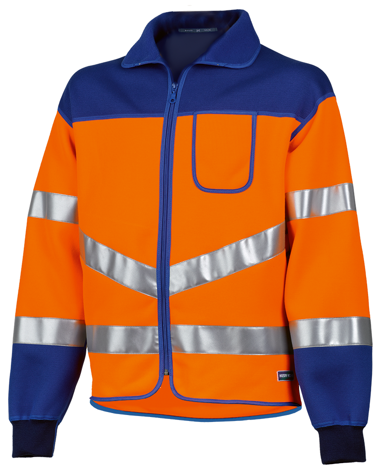 Warnschutzjacke HUSKY NOVA REFLEX, leuchtorange/blau