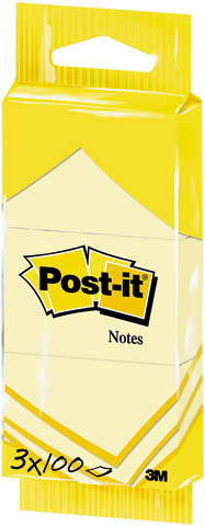 Notes 38×51mm gelb 3x100 Blatt POST-IT 6810