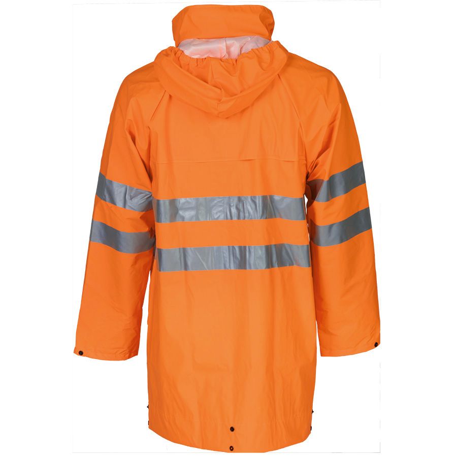 Leichte Regen-Warnschutzjacke SIOEN FLEXOTHANE REFLEX KASSEL, leuchtorange - Grösse S