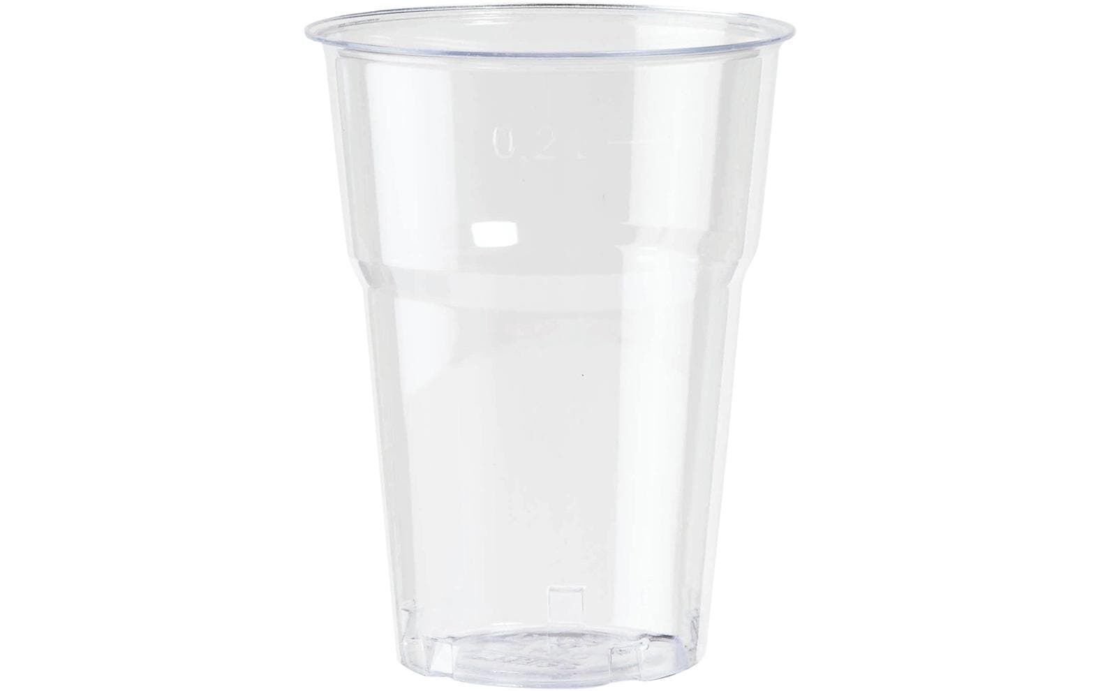 BioPak Einwegbecher 250 ml, 50 Stück, Transparent