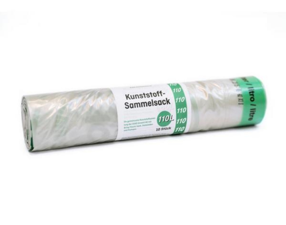 Sammelsäcke 110l Bring Plastic back Kanton Bern 10 Säcke pro Rolle 20 Rollen