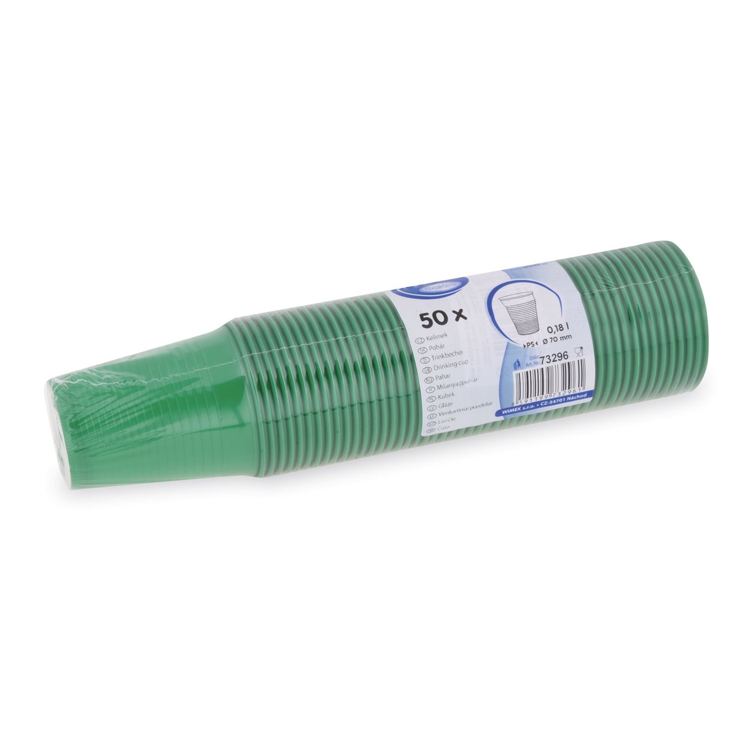 Trinkbecher grün 0,18 l -PS- ( 70 mm) (50 Stück)