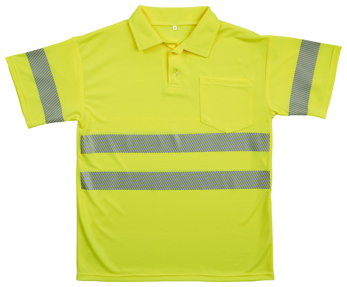 Warnschutz-Poloshirt BIOACTIVE REFLEX, leuchtgelb