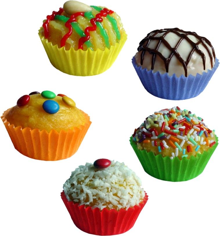 Gebäckkapsel (PAP) bunt gemischt 35 x 20 mm - 100 Stück