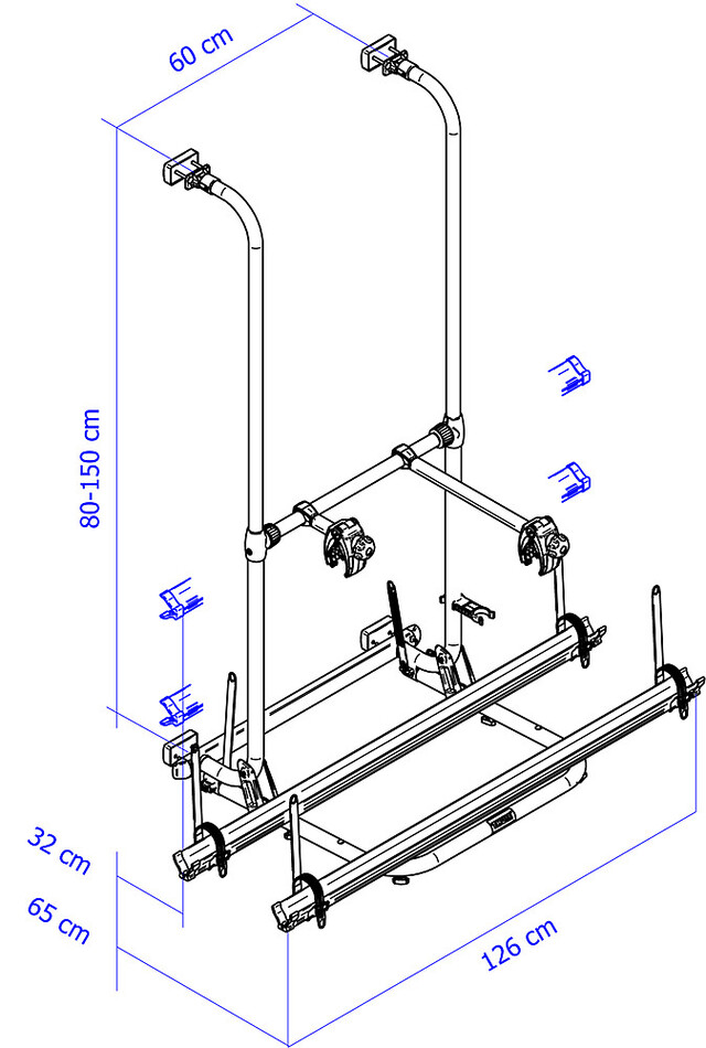 Fahrradträger Thule Sport G2 Standard 2 Räder Traglast 50 kg