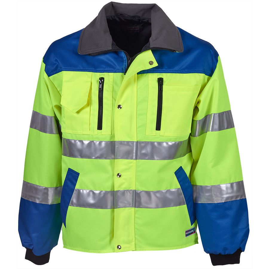 Warnschutz-Jacke PROFIWORK REFLEX, leuchtgelb/blau