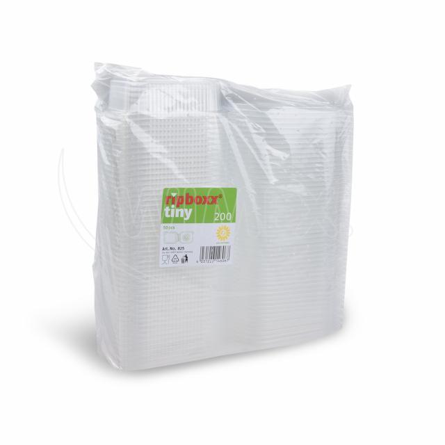 Feinkostbecher (PP) Ripboxx Tiny mit Deckel klar 125ml - 50 Stück