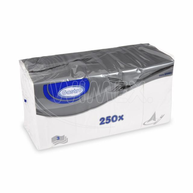 Serviette 1,8 Falz 3-lagig weiß 33 x 33 cm - 250 Stück